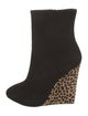 Giuseppe Zanotti Suede Animal Print Sock Boots