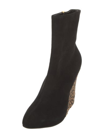 Giuseppe Zanotti Suede Animal Print Sock Boots