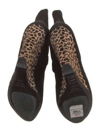 Giuseppe Zanotti Suede Animal Print Sock Boots