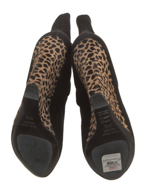 Giuseppe Zanotti Suede Animal Print Sock Boots