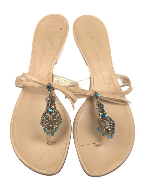 Giuseppe Zanotti Leather Slides