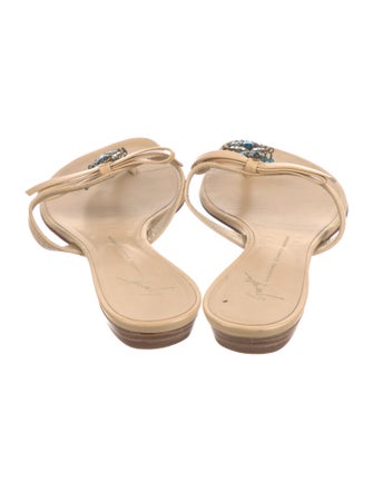 Giuseppe Zanotti Leather Slides