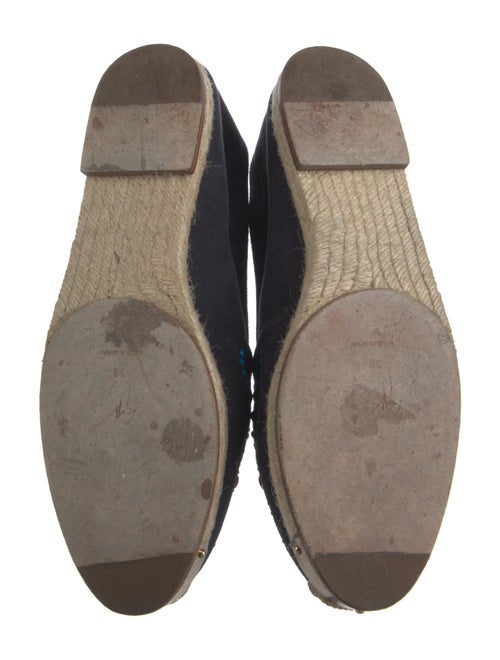 Giuseppe Zanotti Suede Crystal Embellishments Espadrilles