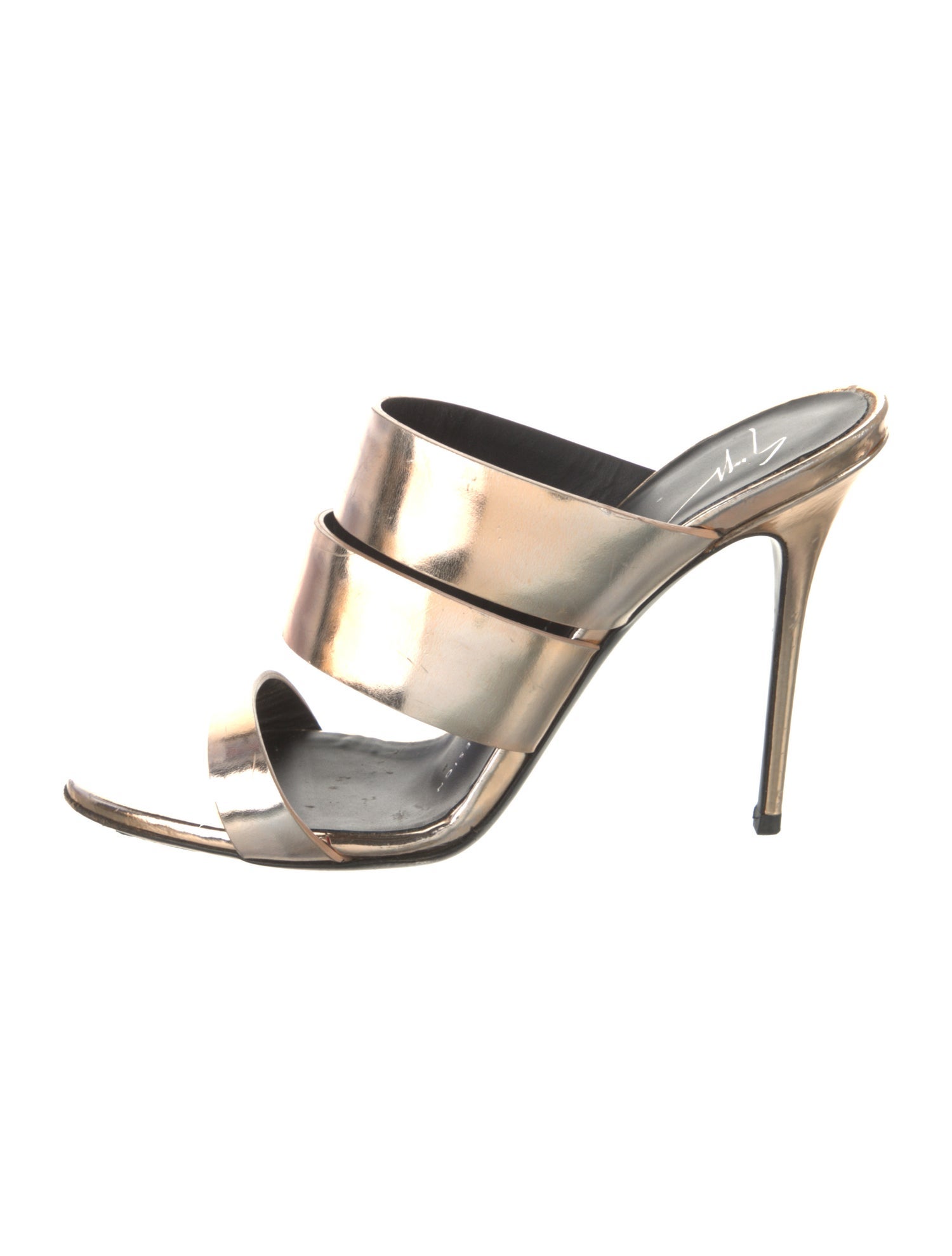 Giuseppe Zanotti Patent Leather Slides