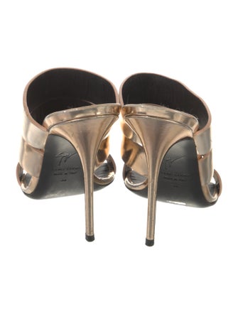 Giuseppe Zanotti Patent Leather Slides