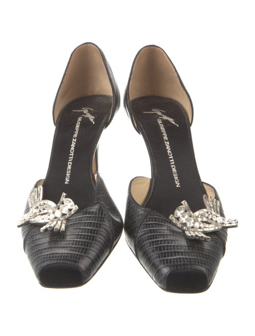 Giuseppe Zanotti Leather Printed D'Orsay Pumps