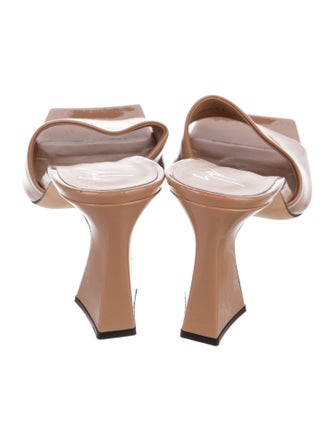 Giuseppe Zanotti Patent Leather Slides