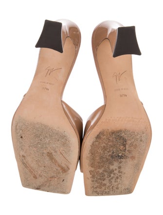 Giuseppe Zanotti Patent Leather Slides