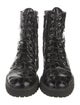 Giuseppe Zanotti Patent Leather Printed Combat Boots