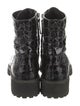 Giuseppe Zanotti Patent Leather Printed Combat Boots
