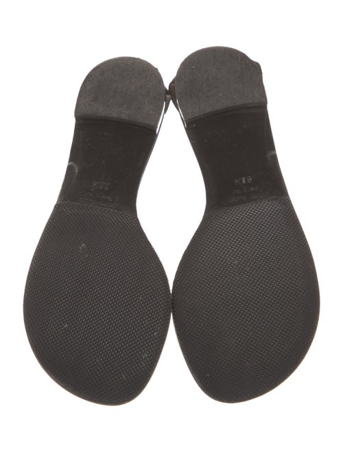 Giuseppe Zanotti Satin Crystal Embellishments T-Strap Sandals