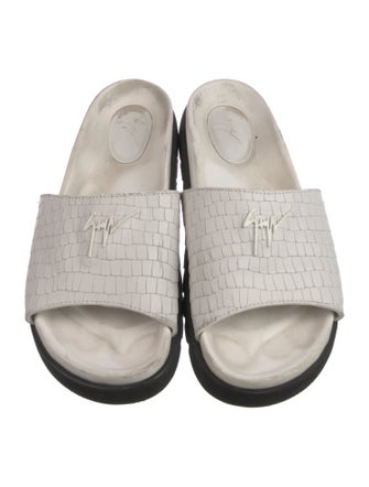 Giuseppe Zanotti Leather Slides