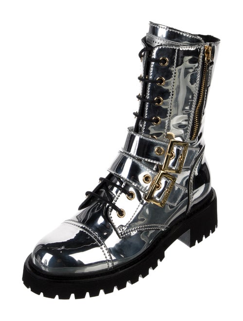 Giuseppe Zanotti Patent Leather Combat Boots