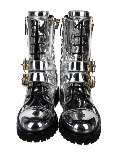 Giuseppe Zanotti Patent Leather Combat Boots
