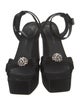 Giuseppe Zanotti Satin Crystal Embellishments Sandals