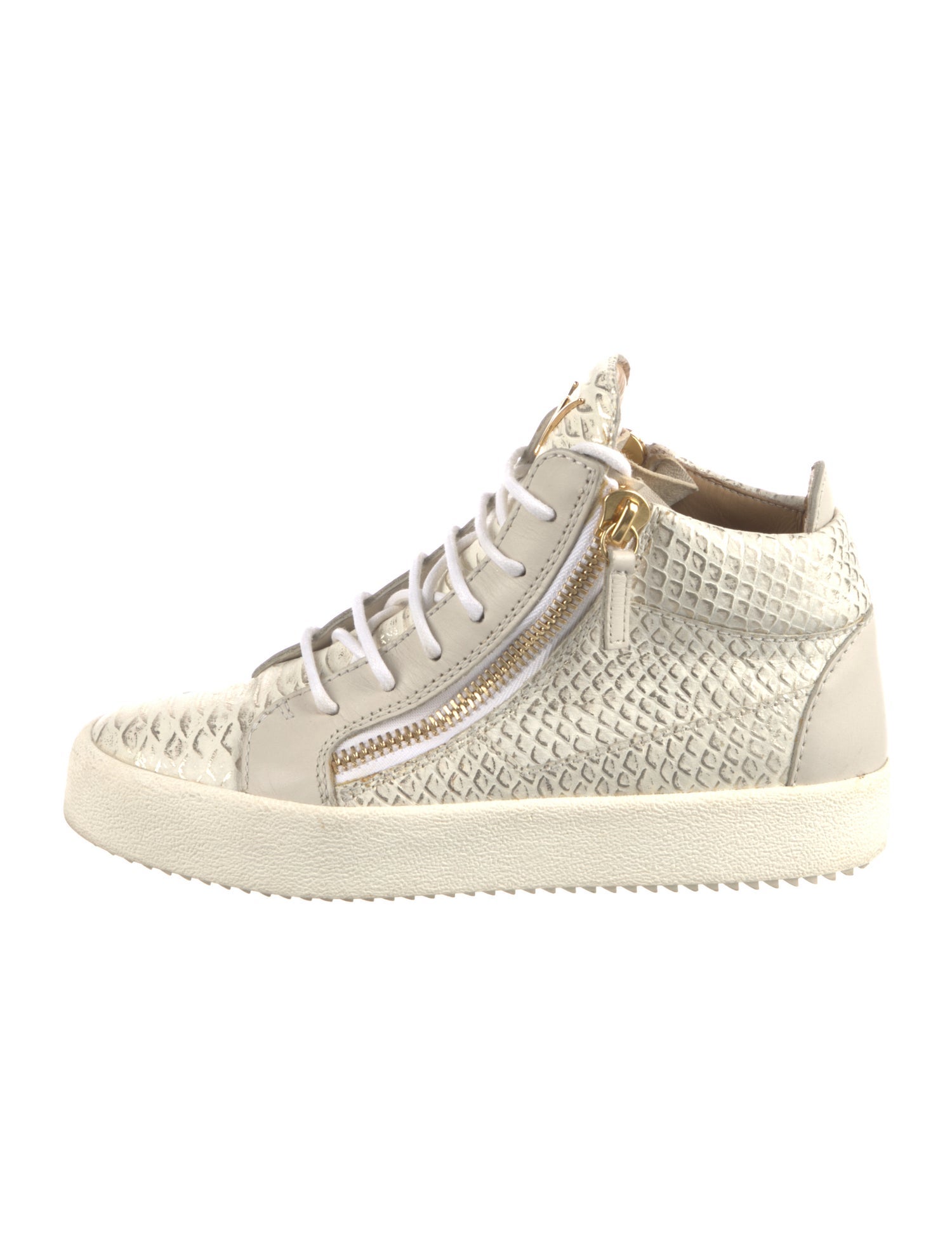 Giuseppe Zanotti Leather Animal Print Sneakers