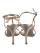 Giuseppe Zanotti Satin Crystal Embellishments T-Strap Sandals