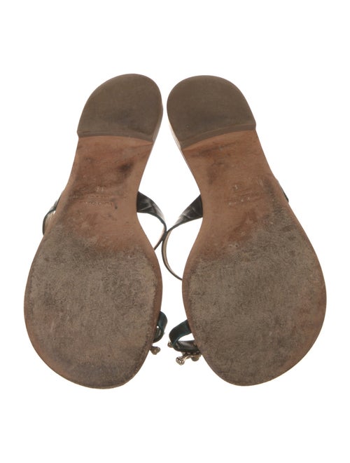 Giuseppe Zanotti Leather Crystal Embellishments Slides