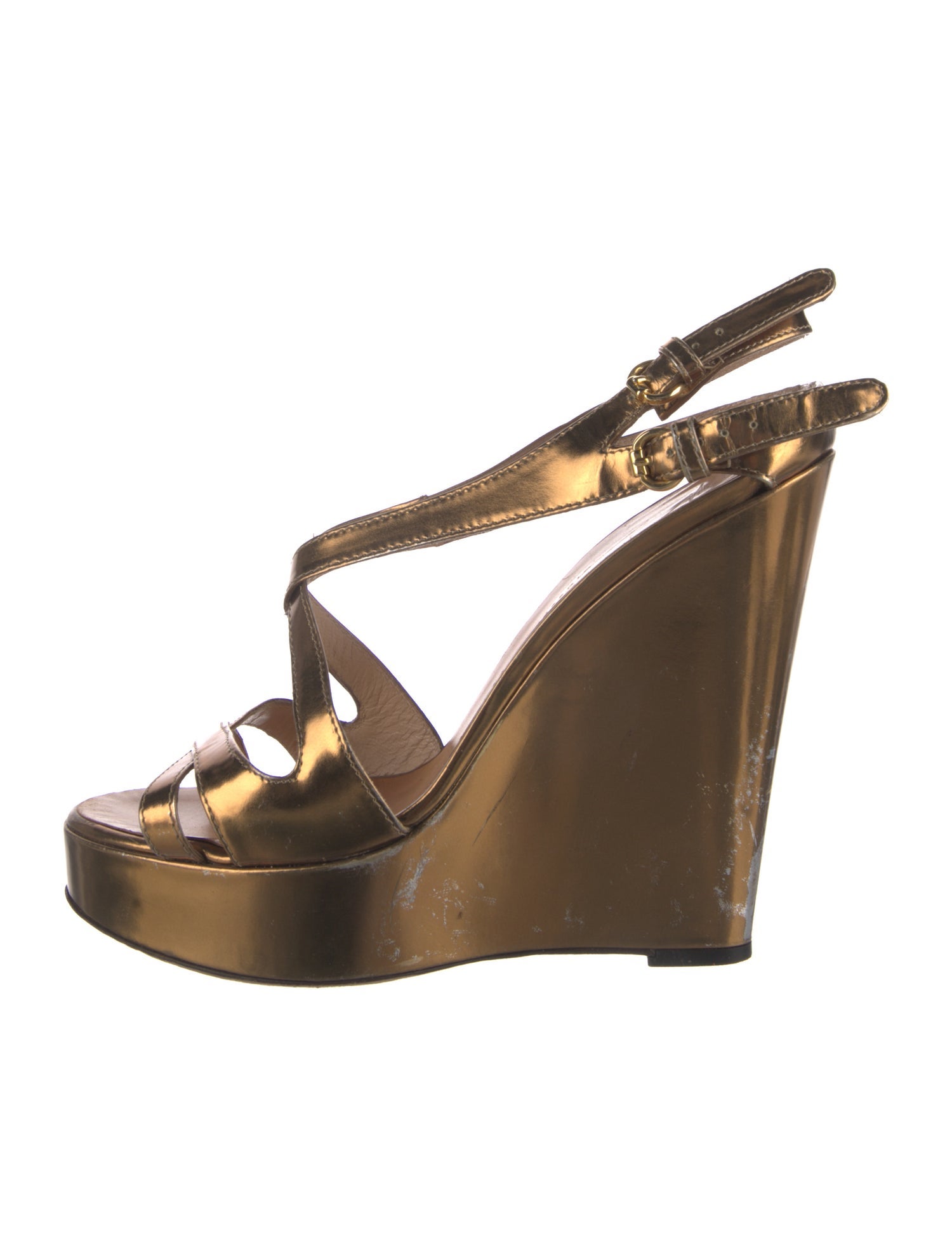 Giuseppe Zanotti Patent Leather Slingback Sandals
