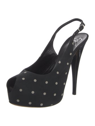 Giuseppe Zanotti Canvas Slingback Pumps