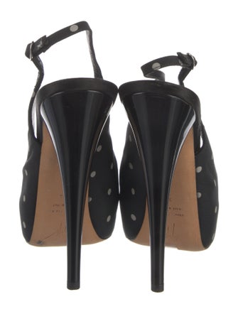 Giuseppe Zanotti Canvas Slingback Pumps