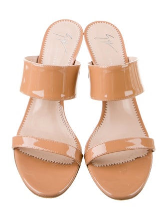 Giuseppe Zanotti Patent Leather Slides