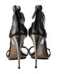 Giuseppe Zanotti Leather Studded Accents T-Strap Sandals