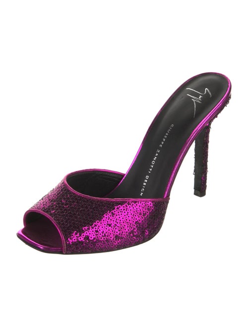 Giuseppe Zanotti Sequins Printed Mules