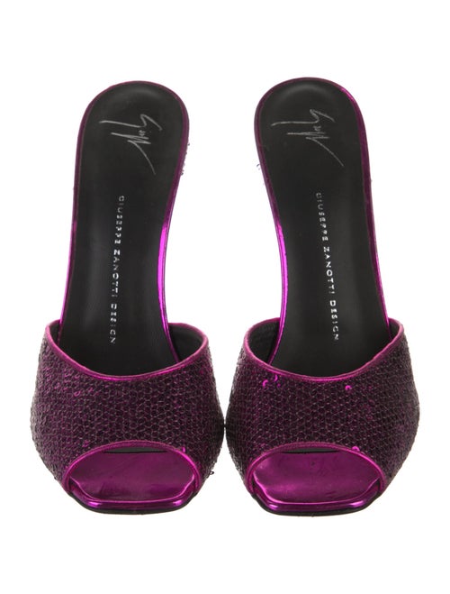 Giuseppe Zanotti Sequins Printed Mules