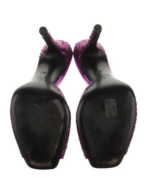 Giuseppe Zanotti Sequins Printed Mules