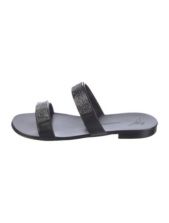Giuseppe Zanotti Leather Slides