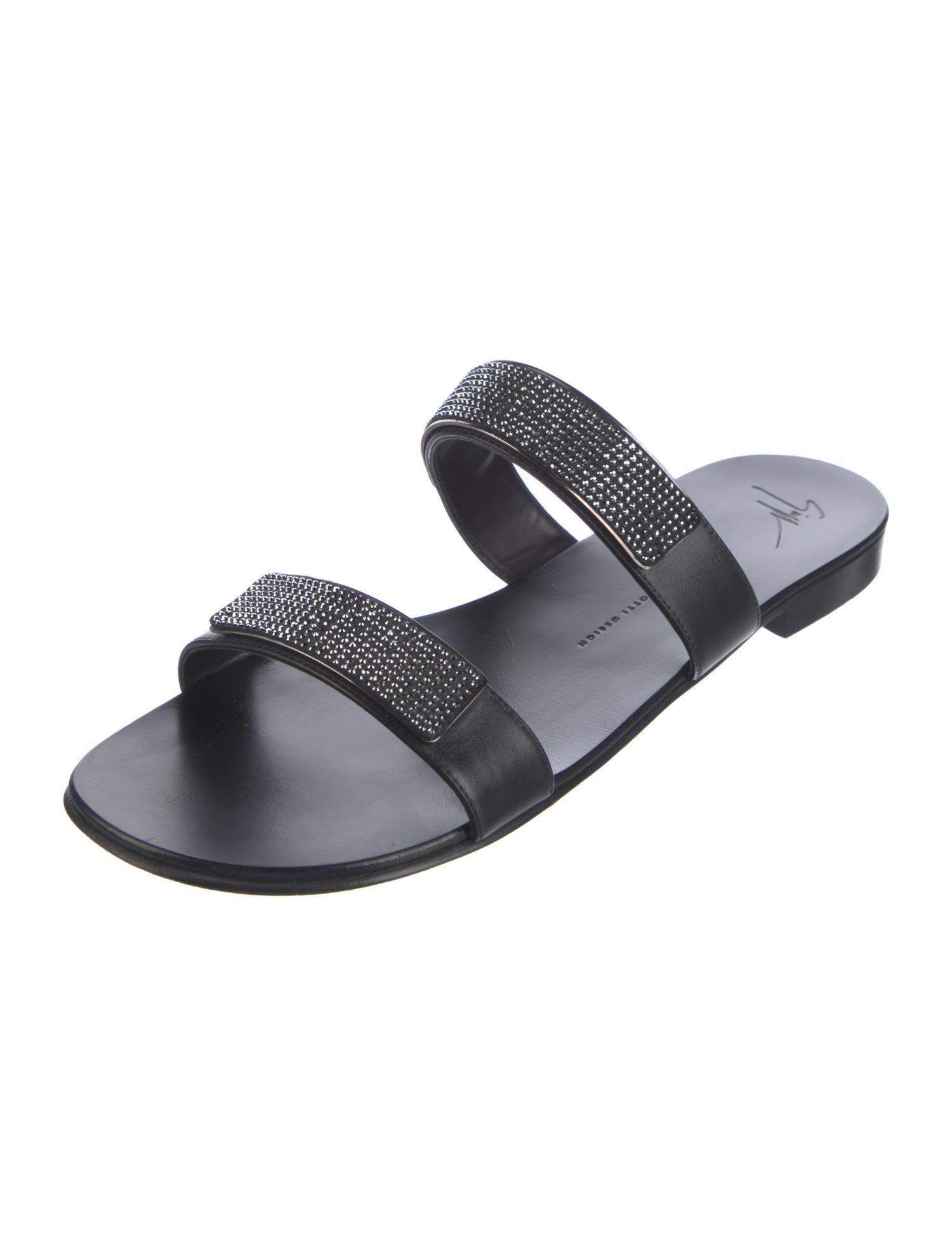 Giuseppe Zanotti Leather Slides