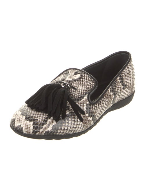Giuseppe Zanotti Snakeskin Animal Print Loafers