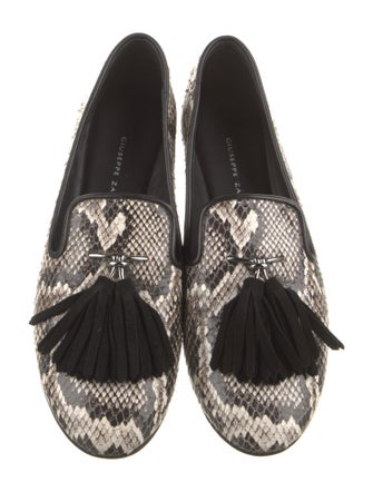 Giuseppe Zanotti Snakeskin Animal Print Loafers