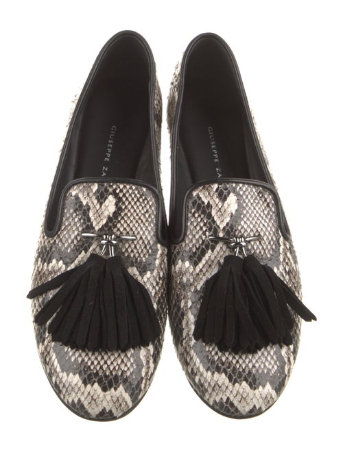 Giuseppe Zanotti Snakeskin Animal Print Loafers