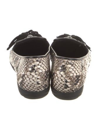 Giuseppe Zanotti Snakeskin Animal Print Loafers