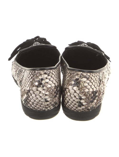 Giuseppe Zanotti Snakeskin Animal Print Loafers