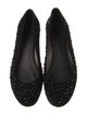 Giuseppe Zanotti Suede Crystal Embellishments Ballet Flats