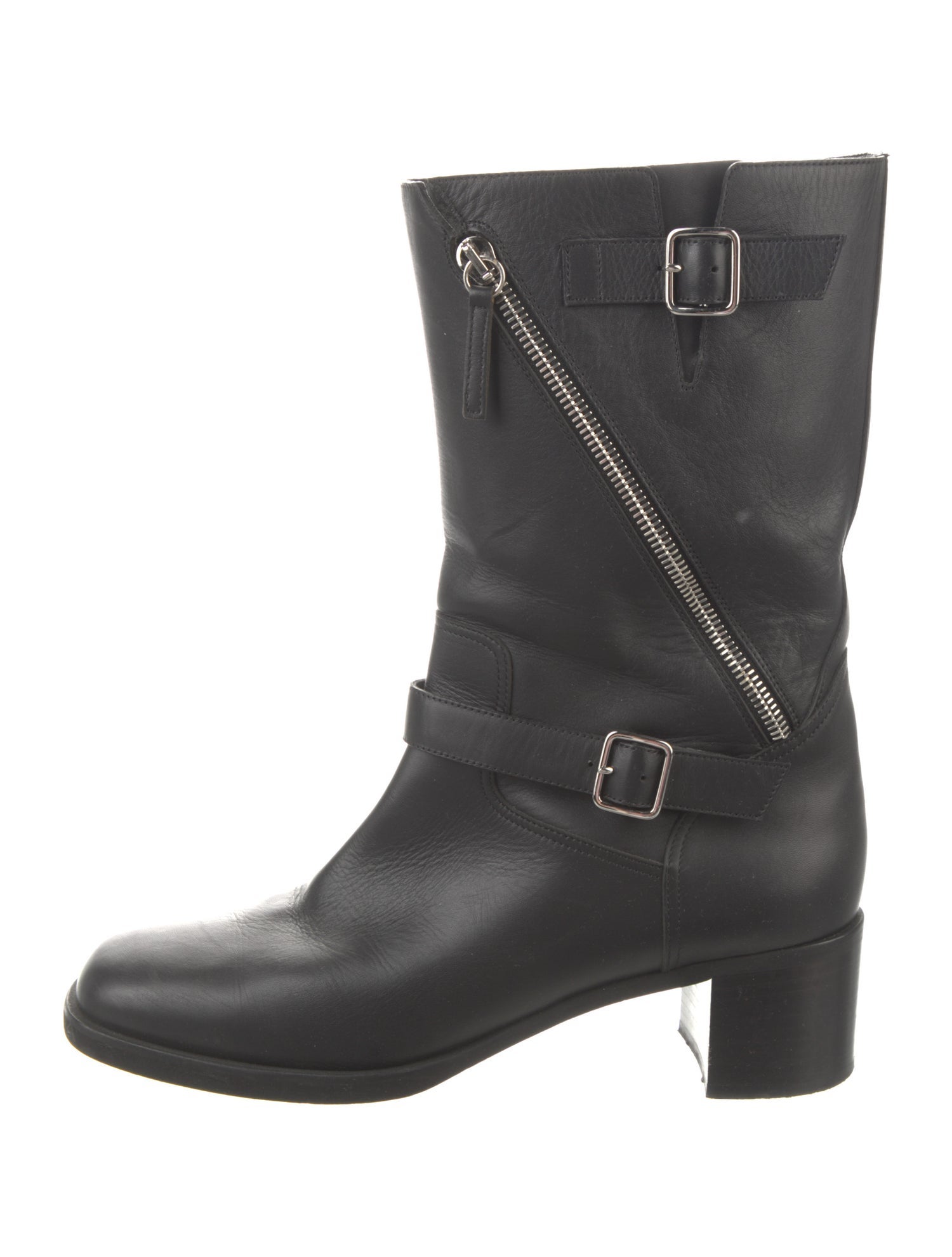 Giuseppe Zanotti Leather Moto Boots