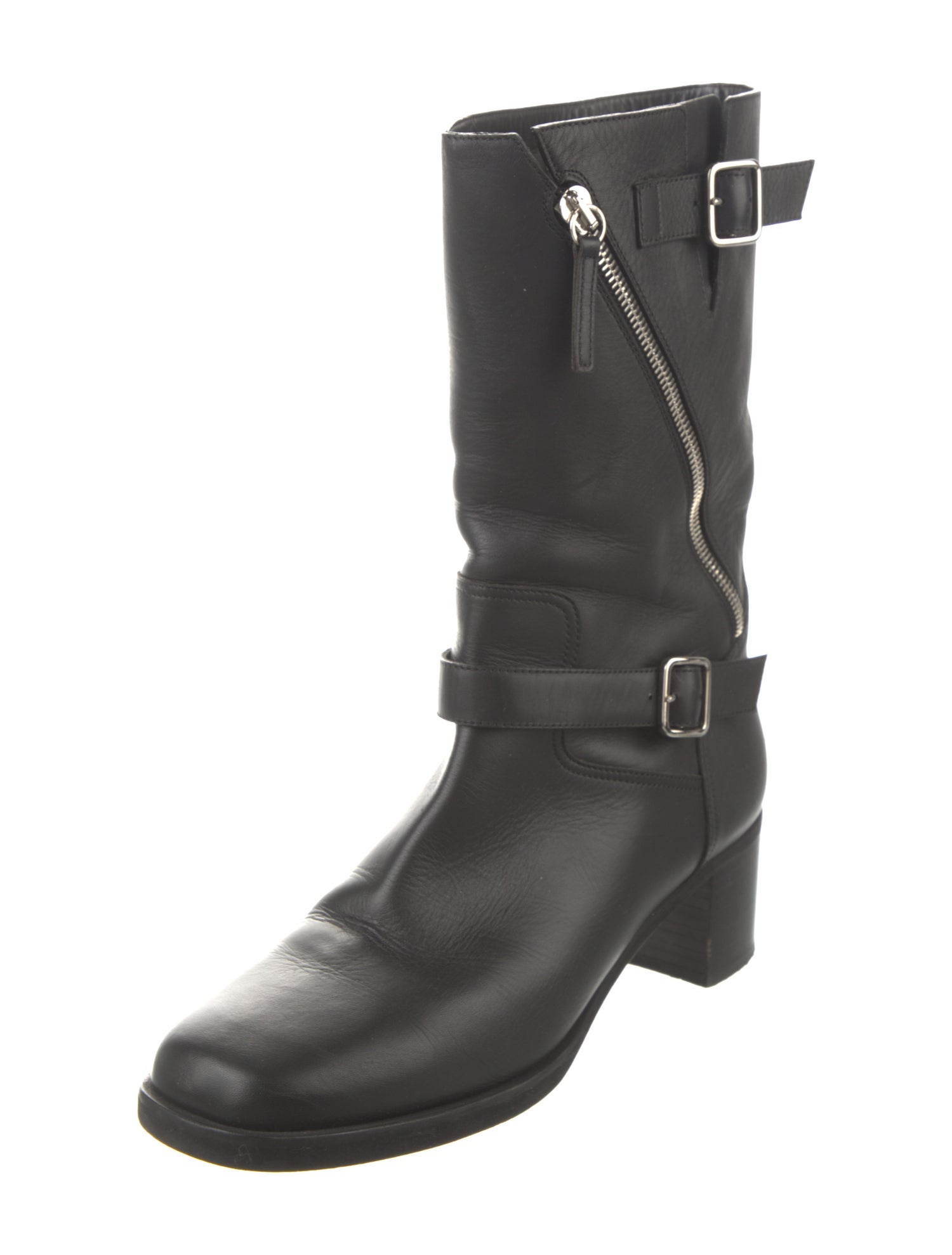 Giuseppe Zanotti Leather Moto Boots