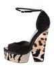Giuseppe Zanotti Suede Animal Print Sandals