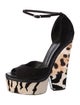 Giuseppe Zanotti Suede Animal Print Sandals