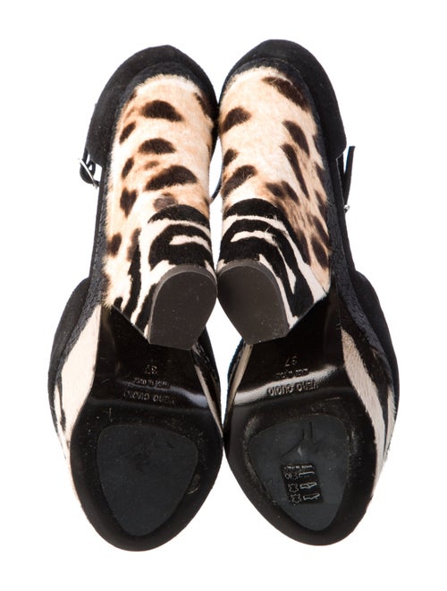 Giuseppe Zanotti Suede Animal Print Sandals