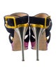 Giuseppe Zanotti Suede Colorblock Pattern Sandals