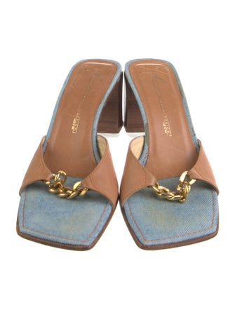 Giuseppe Zanotti Leather Slides