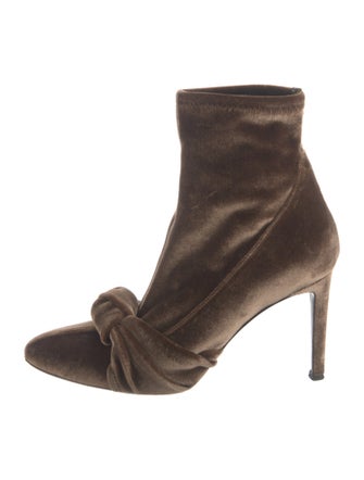 Giuseppe Zanotti Velvet Animal Print Sock Boots