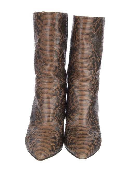 Giuseppe Zanotti Embossed Leather Animal Print Boots