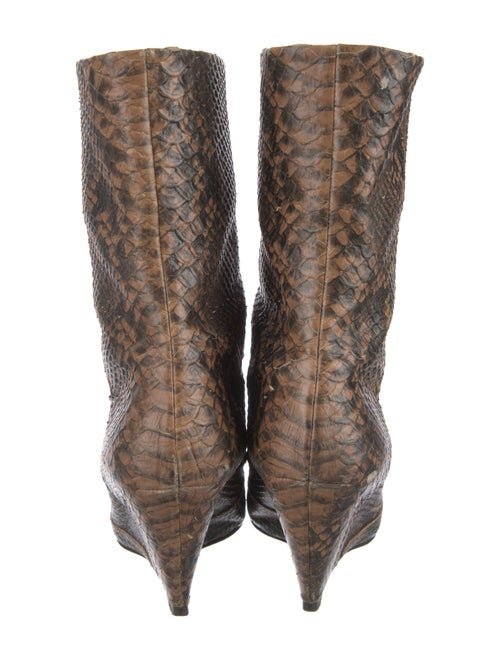 Giuseppe Zanotti Embossed Leather Animal Print Boots