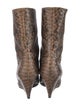 Giuseppe Zanotti Embossed Leather Animal Print Boots