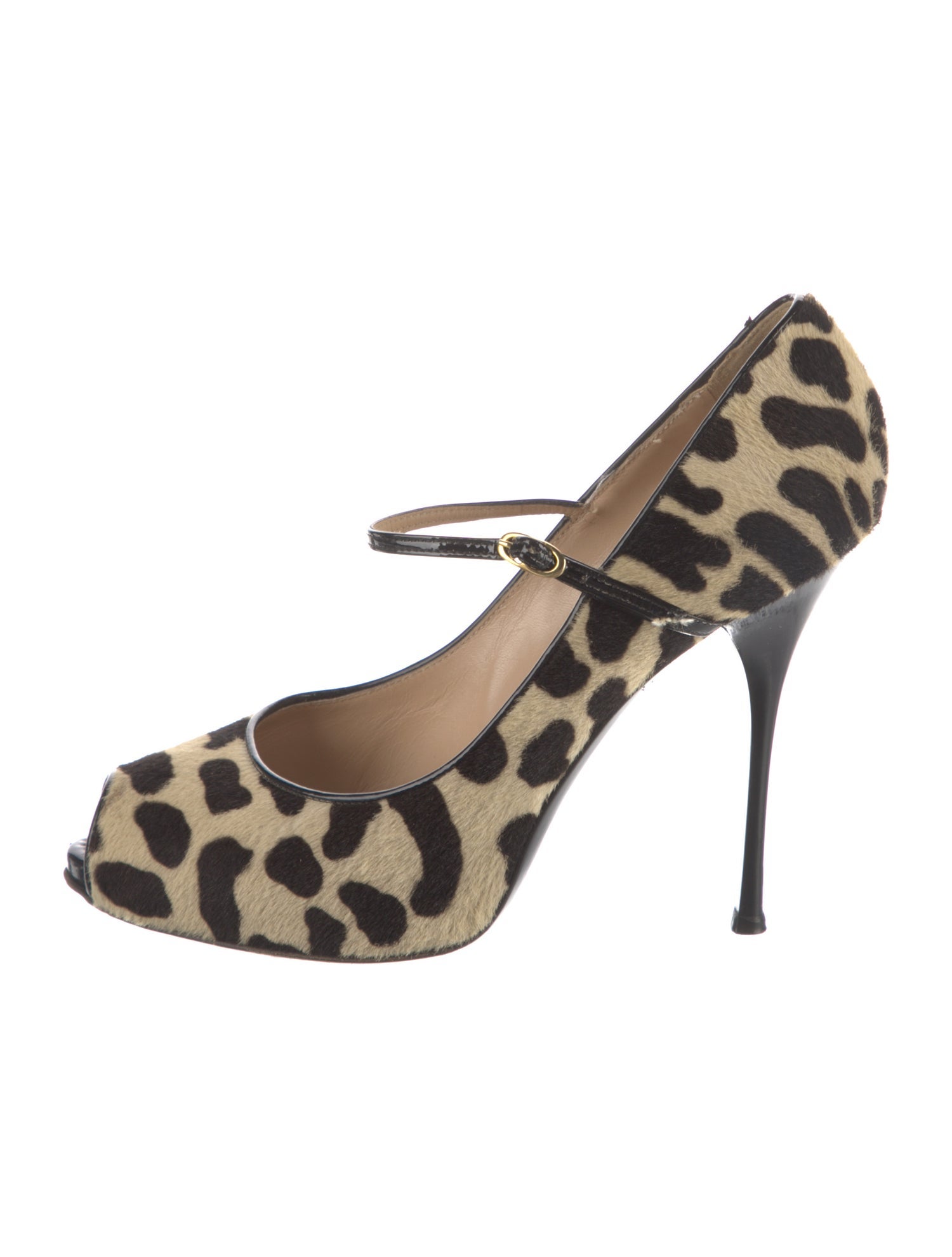 Giuseppe Zanotti Ponyhair Animal Print Pumps